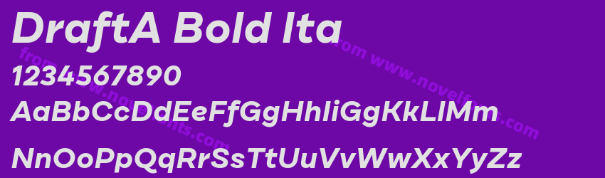 DraftA Bold ItaPreview