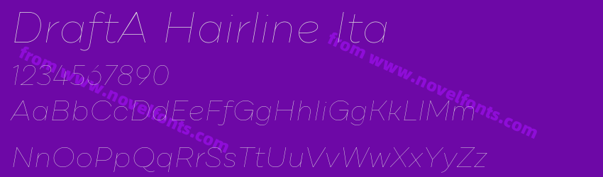 DraftA Hairline ItaPreview