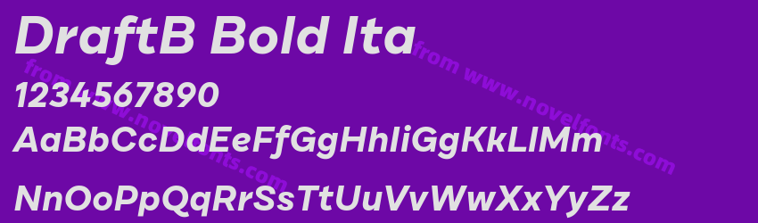 DraftB Bold ItaPreview