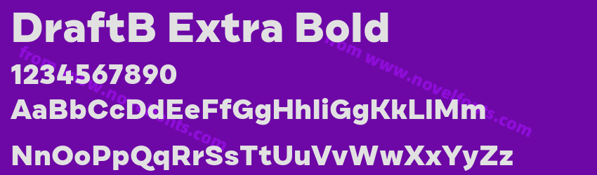 DraftB Extra BoldPreview DraftB Extra BoldPreview