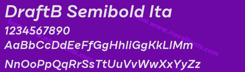 DraftB Semibold ItaPreview DraftB Semibold ItaPreview