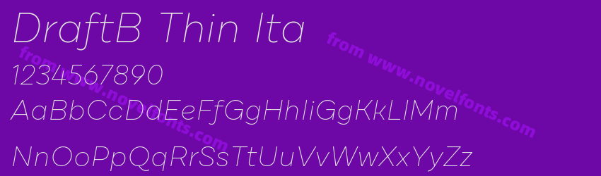 DraftB Thin ItaPreview