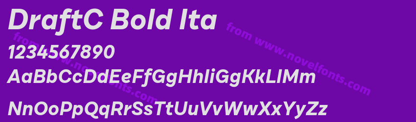 DraftC Bold ItaPreview