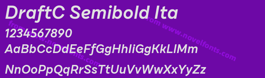 DraftC Semibold ItaPreview