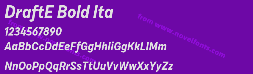 DraftE Bold ItaPreview DraftE Bold ItaPreview