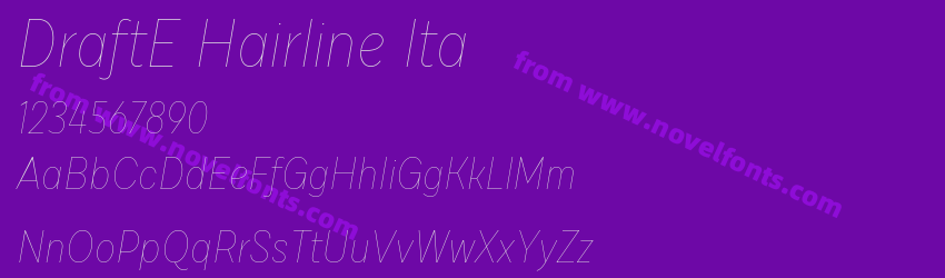 DraftE Hairline ItaPreview