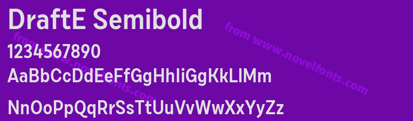 DraftE SemiboldPreview DraftE SemiboldPreview