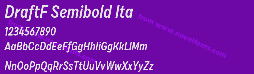 DraftF Semibold ItaPreview