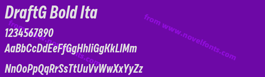 DraftG Bold ItaPreview