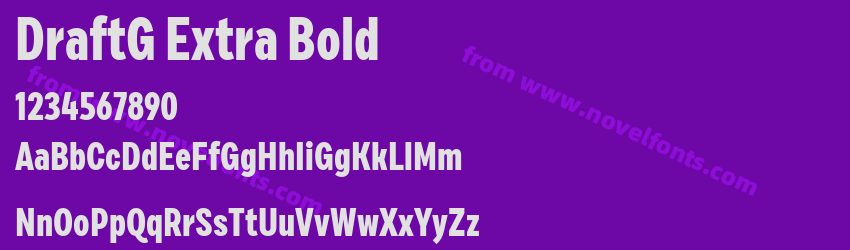 DraftG Extra BoldPreview