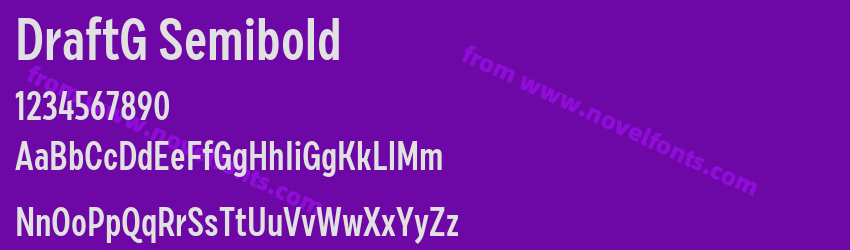 DraftG SemiboldPreview