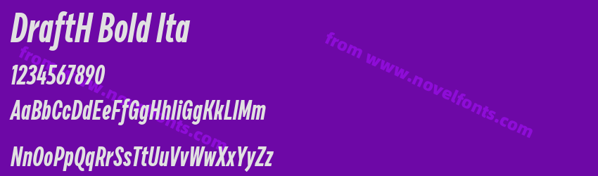 DraftH Bold ItaPreview DraftH Bold ItaPreview