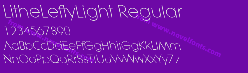 LitheLeftyLight RegularPreview