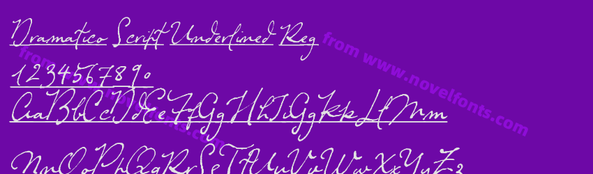 Dramatico Script Underlined RegPreview