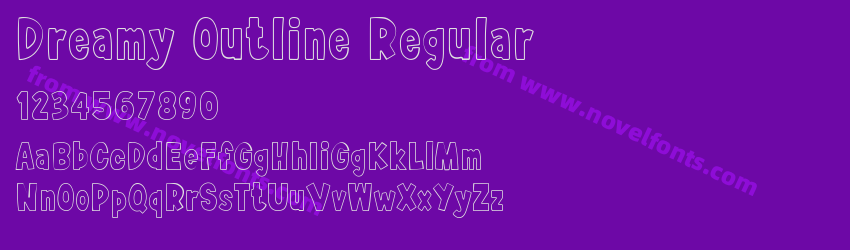 Dreamy Outline RegularPreview