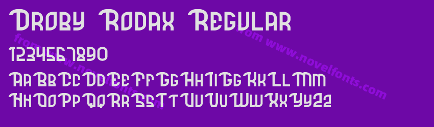 Droby Rodax RegularPreview Droby Rodax RegularPreview