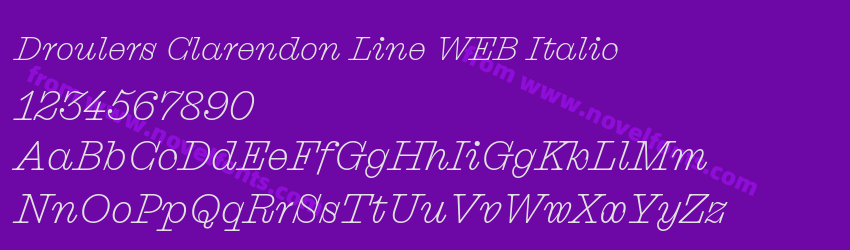 Droulers Clarendon Line WEB ItalicPreview Droulers Clarendon Line WEB ItalicPreview