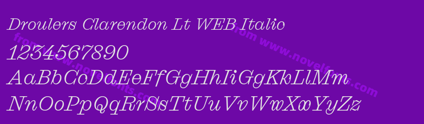 Droulers Clarendon Lt WEB ItalicPreview Droulers Clarendon Lt WEB ItalicPreview