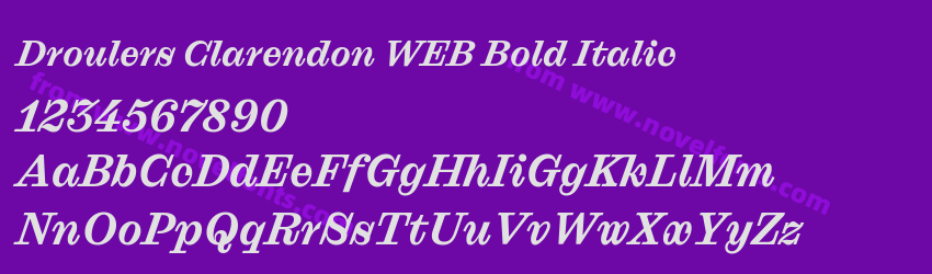 Droulers Clarendon WEB Bold ItalicPreview Droulers Clarendon WEB Bold ItalicPreview