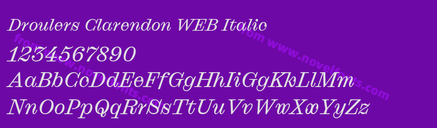 Droulers Clarendon WEB ItalicPreview