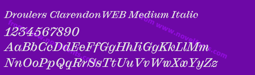 Droulers ClarendonWEB Medium ItalicPreview Droulers ClarendonWEB Medium ItalicPreview