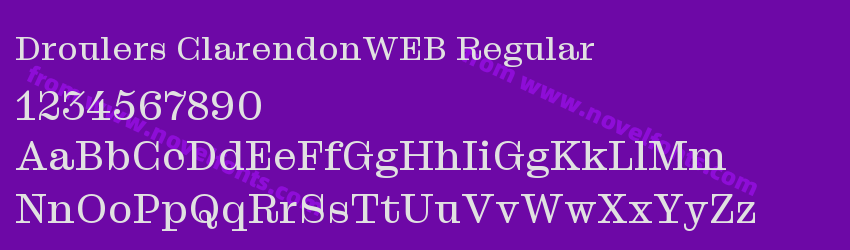 Droulers ClarendonWEB RegularPreview Droulers ClarendonWEB RegularPreview