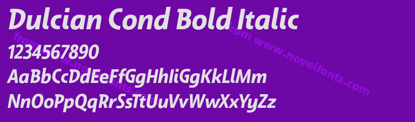Dulcian Cond Bold ItalicPreview