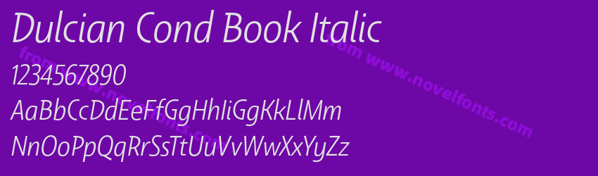 Dulcian Cond Book ItalicPreview