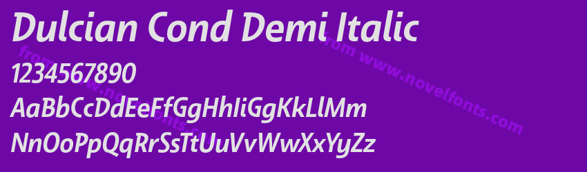 Dulcian Cond Demi ItalicPreview
