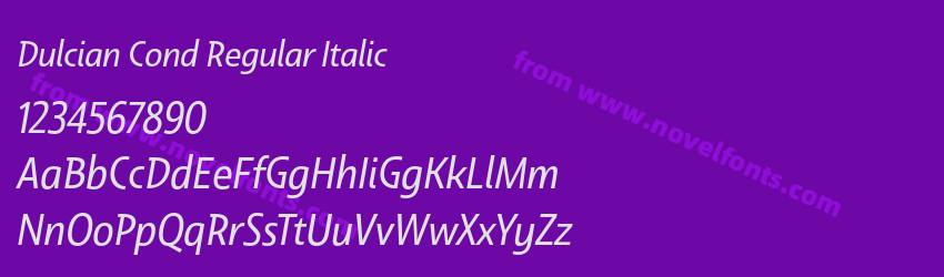 Dulcian Cond Regular ItalicPreview