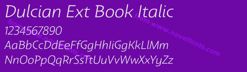 Dulcian Ext Book ItalicPreview Dulcian Ext Book ItalicPreview