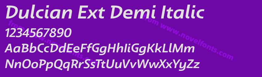 Dulcian Ext Demi ItalicPreview