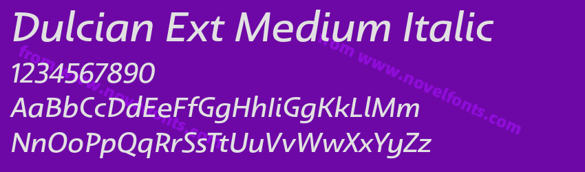 Dulcian Ext Medium ItalicPreview