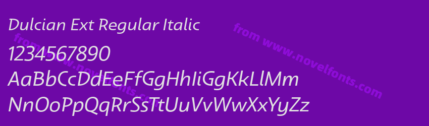 Dulcian Ext Regular ItalicPreview