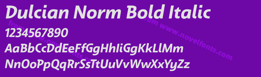 Dulcian Norm Bold ItalicPreview