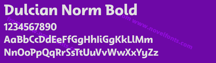 Dulcian Norm BoldPreview Dulcian Norm BoldPreview