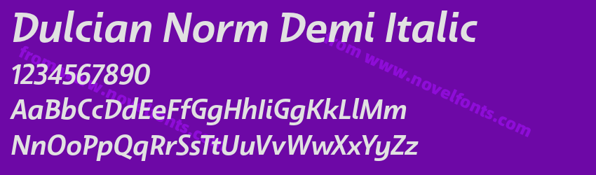 Dulcian Norm Demi ItalicPreview