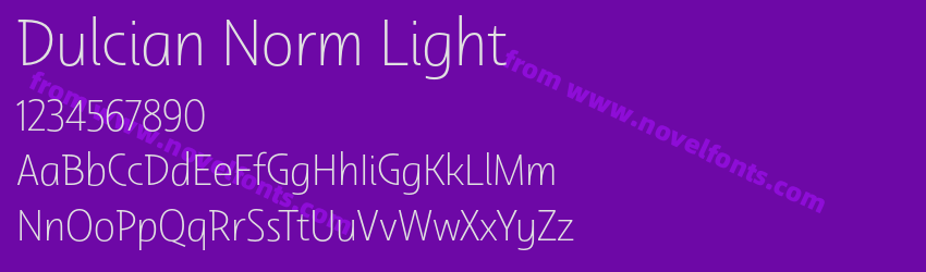 Dulcian Norm LightPreview Dulcian Norm LightPreview