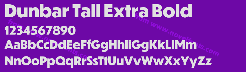 Dunbar Tall Extra BoldPreview
