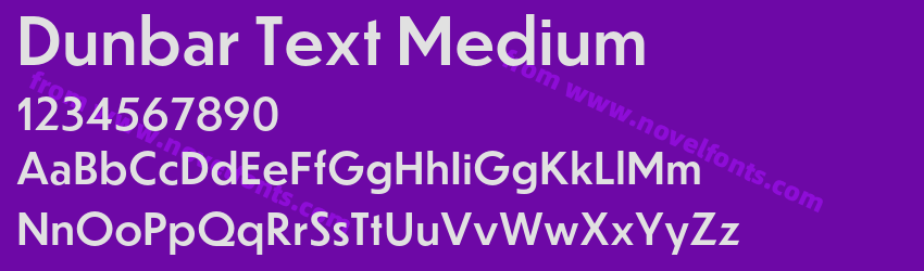 Dunbar Text MediumPreview