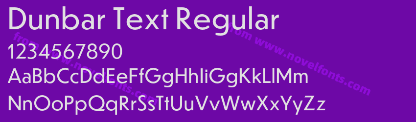 Dunbar Text RegularPreview Dunbar Text RegularPreview