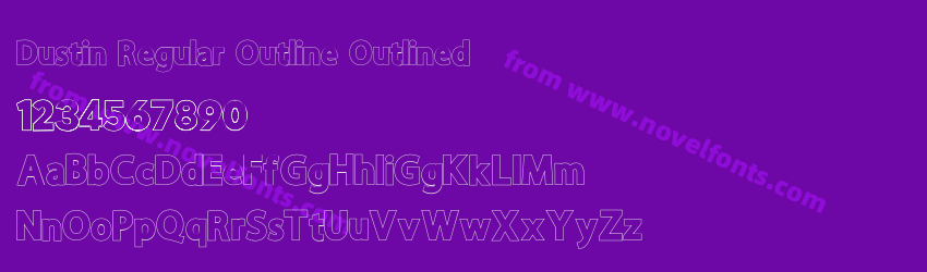 Dustin Regular Outline OutlinedPreview Dustin Regular Outline OutlinedPreview