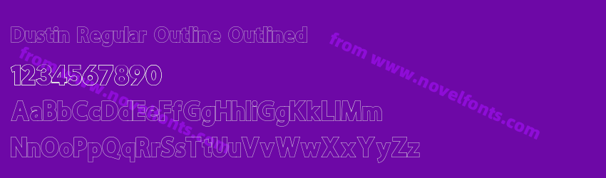 Dustin Regular Outline OutlinedPreview Dustin Regular Outline OutlinedPreview
