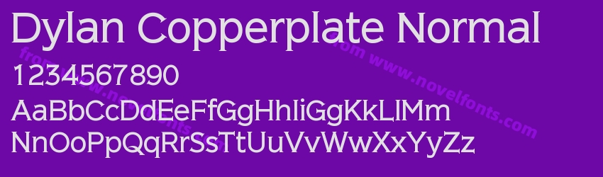 Dylan Copperplate NormalPreview