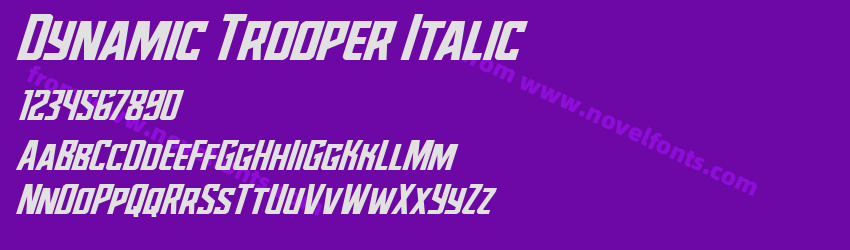 Dynamic Trooper ItalicPreview