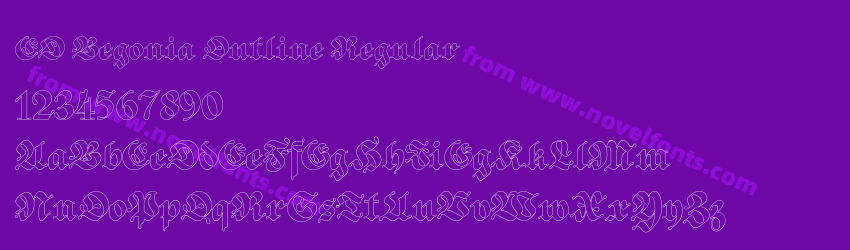 ED Begonia Outline RegularPreview
