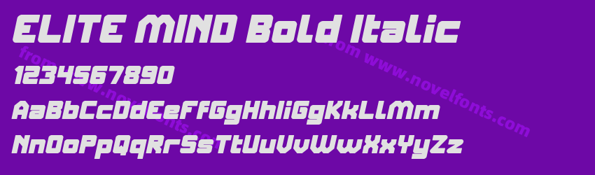 ELITE MIND Bold ItalicPreview