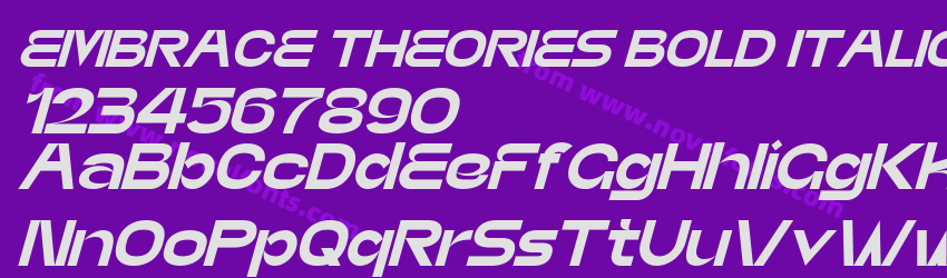 EMBRACE THEORIES BOLD ITALICPreview