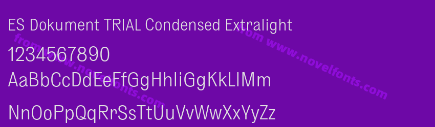 ES Dokument TRIAL Condensed ExtralightPreview