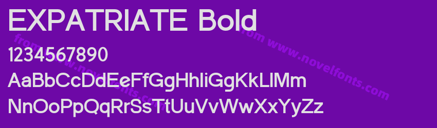EXPATRIATE BoldPreview EXPATRIATE BoldPreview